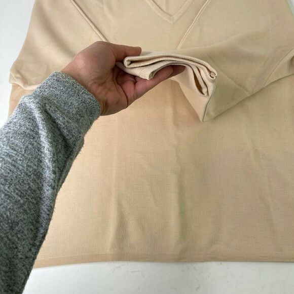 ST. CROIX MEN’S PULLOVER CREME Size XX Zephyr wool knit V-Neck SWEATER - Picture 6 of 12